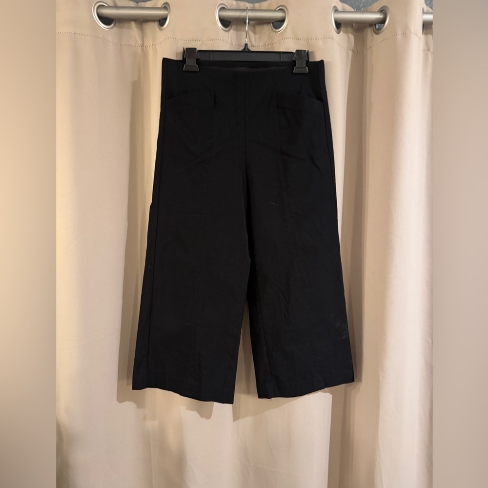 Counterparts Women's Black Cropped Wide Leg Pants